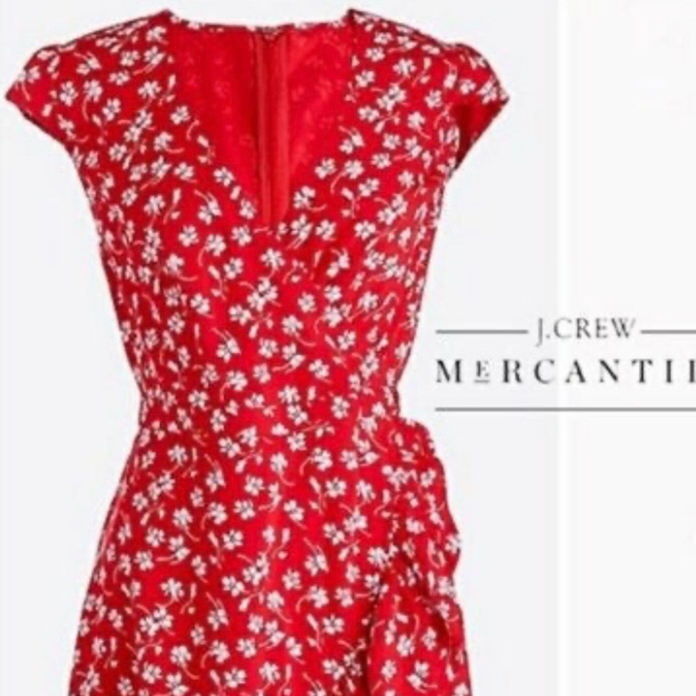 JCrew Mercantile Faux Wrap Dress Sz 8T NWT